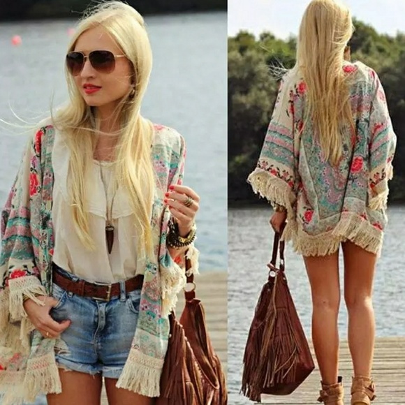 boutiquebtbay Jackets & Blazers - Buoy Kimono Cover